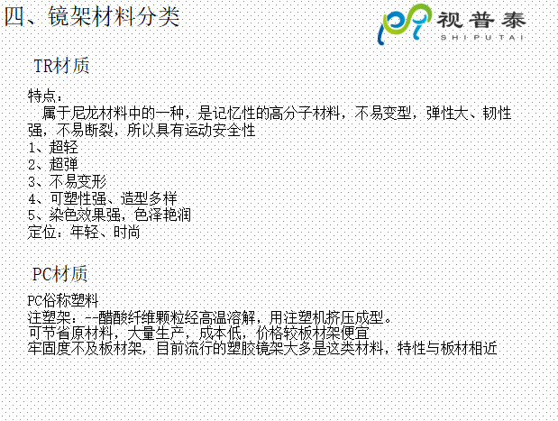 眼鏡鏡框結(jié)構(gòu)基礎(chǔ)知識及材料