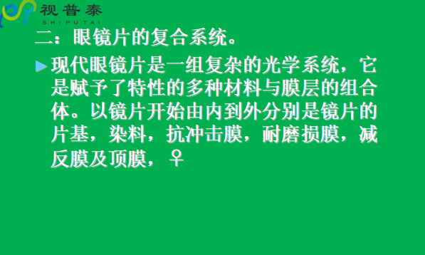 眼鏡片的結(jié)構(gòu)基礎(chǔ)與材料