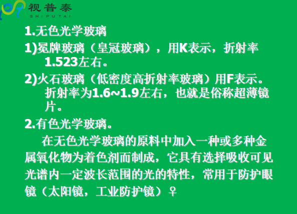 眼鏡片的結(jié)構(gòu)基礎(chǔ)與材料